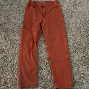 Orange to brown jeans